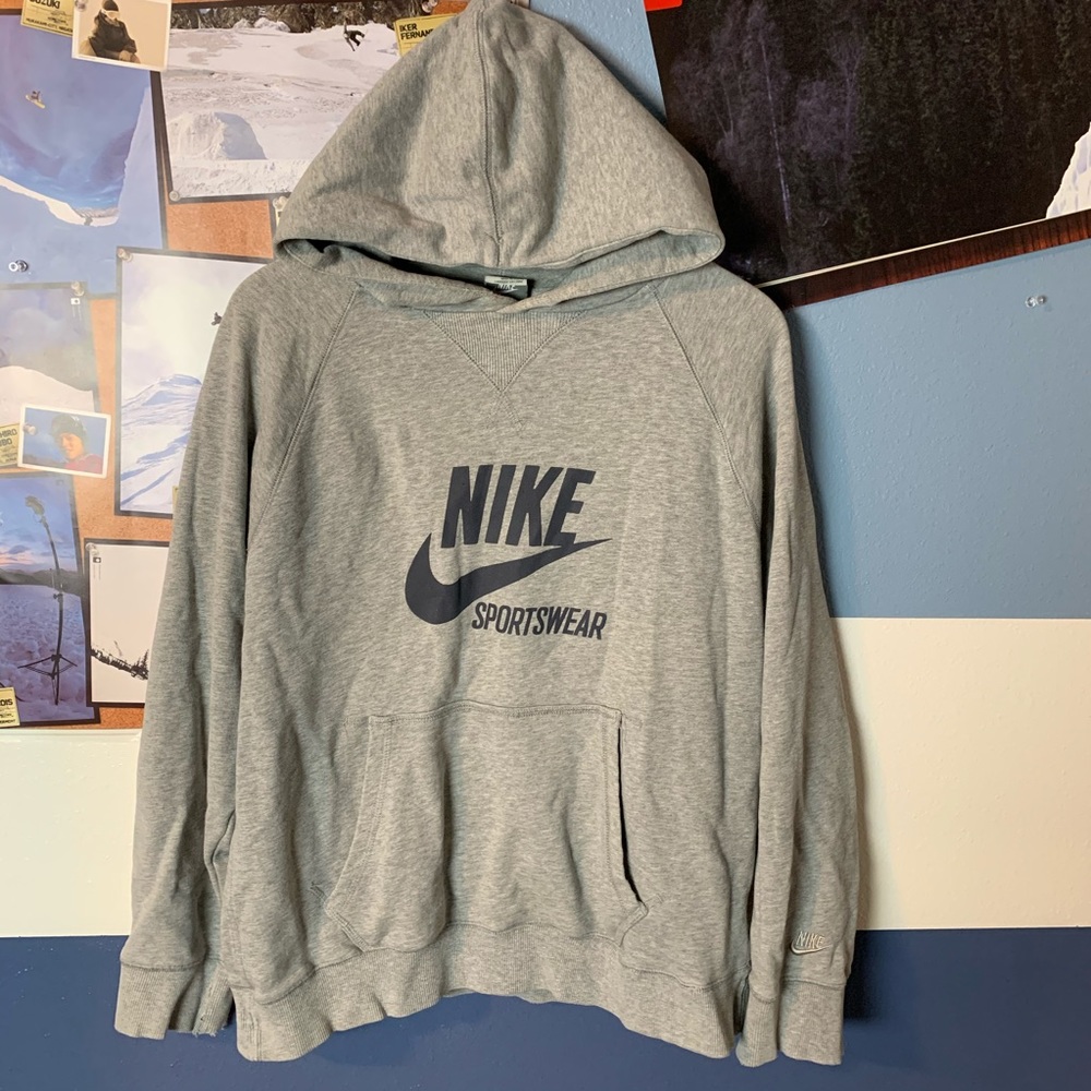 Nike vintage hoodie gray